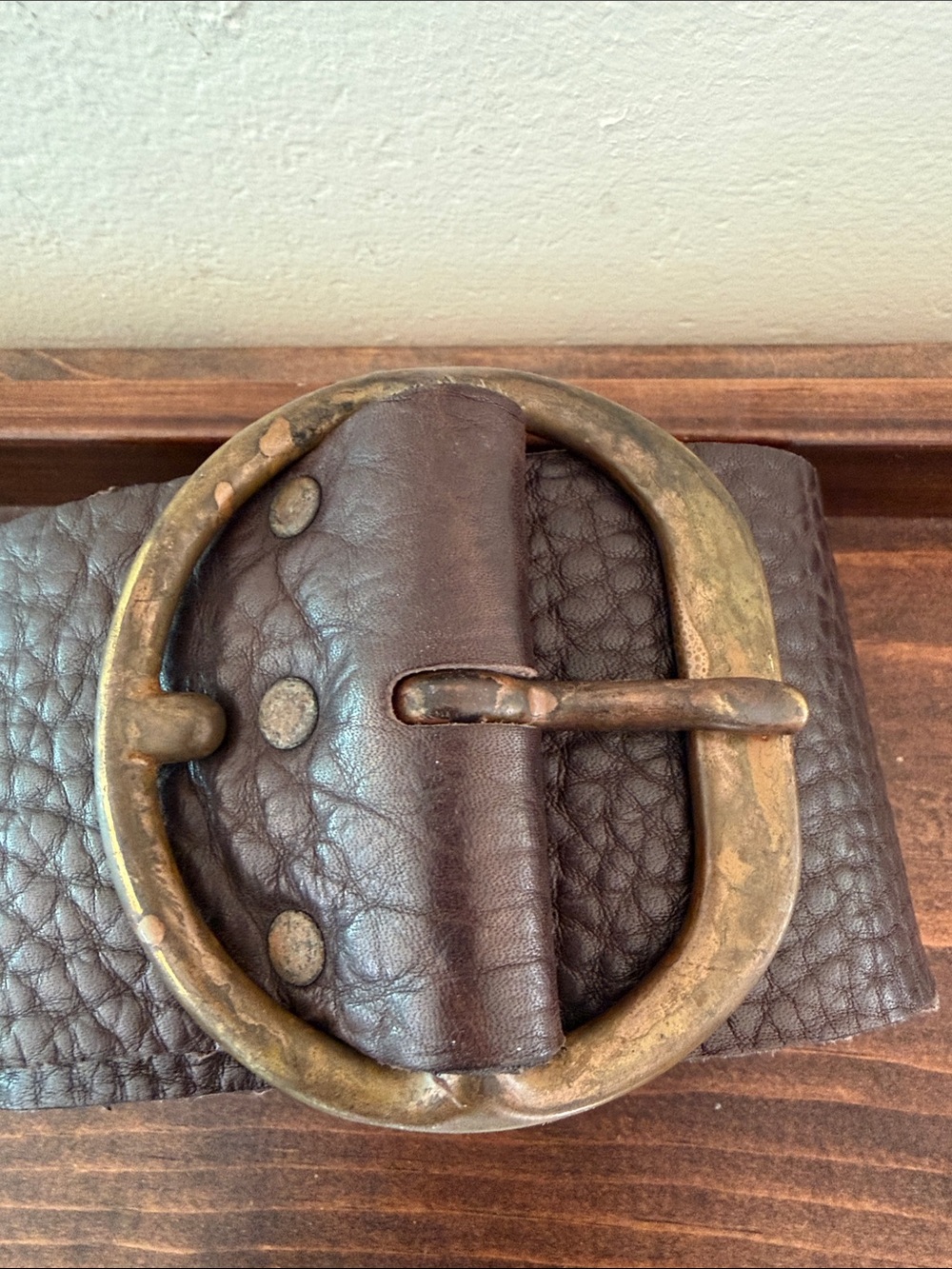 Frank & Eileen Pebbled  Wide Leather Soft  Belt - Picture 4 of 6